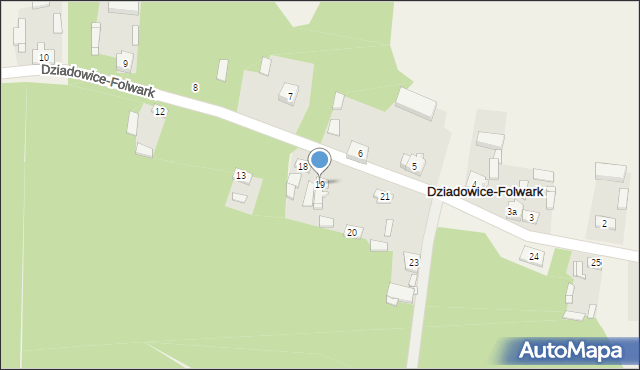 Dziadowice-Folwark, Dziadowice-Folwark, 19, mapa Dziadowice-Folwark