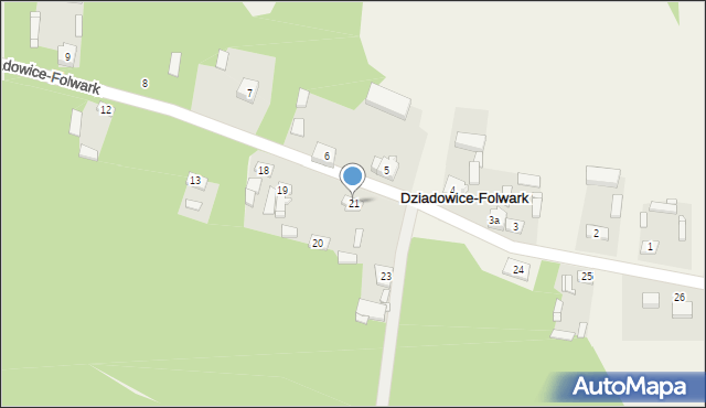 Dziadowice-Folwark, Dziadowice-Folwark, 21, mapa Dziadowice-Folwark