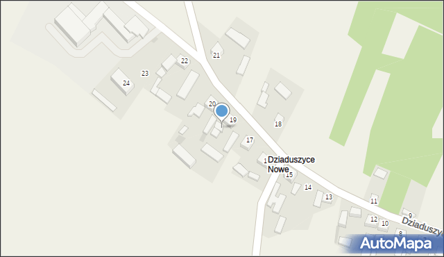 Dziaduszyce, Dziaduszyce, 19a, mapa Dziaduszyce