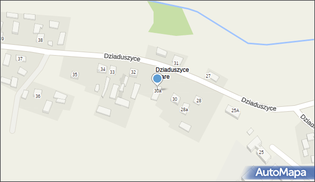 Dziaduszyce, Dziaduszyce, 30a, mapa Dziaduszyce