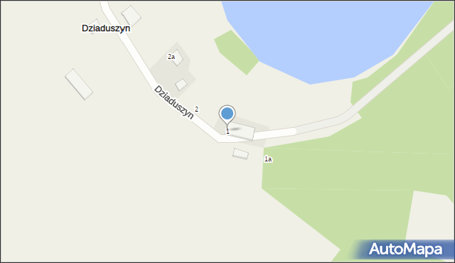 Dziaduszyn, Dziaduszyn, 1, mapa Dziaduszyn