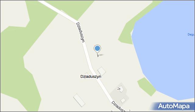 Dziaduszyn, Dziaduszyn, 3, mapa Dziaduszyn