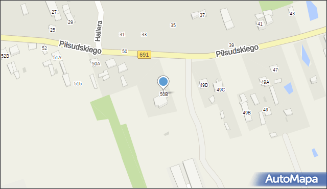 Działki Suskowolskie, Działki Suskowolskie, 50B, mapa Działki Suskowolskie