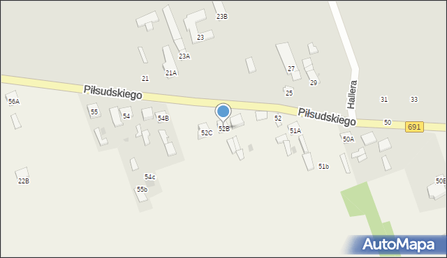 Działki Suskowolskie, Działki Suskowolskie, 52B, mapa Działki Suskowolskie