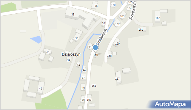 Działoszyn, Działoszyn, 160, mapa Działoszyn