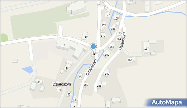 Działoszyn, Działoszyn, 34, mapa Działoszyn