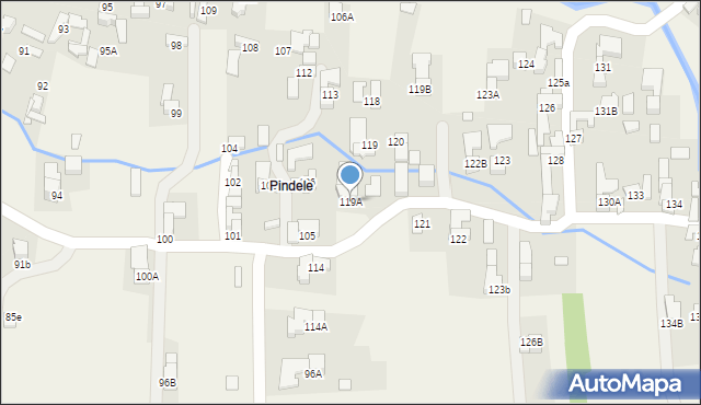 Dzianisz, Dzianisz, 119A, mapa Dzianisz