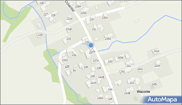 Dzianisz, Dzianisz, 237, mapa Dzianisz