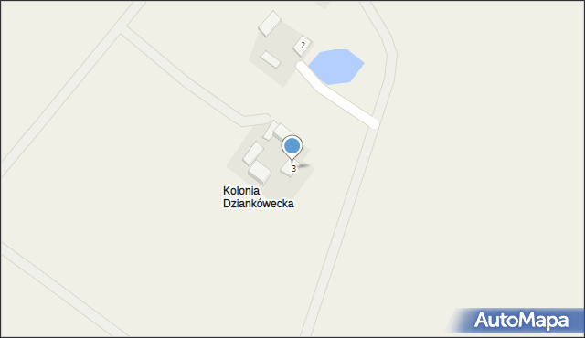 Dziankówek, Dziankówek, 3, mapa Dziankówek