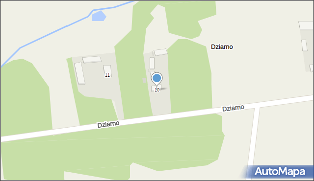 Dziarno, Dziarno, 10, mapa Dziarno