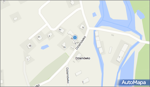 Dziarnówko, Dziarnówko, 6, mapa Dziarnówko