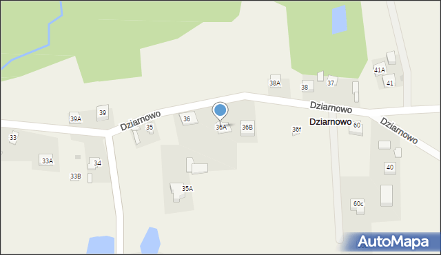 Dziarnowo, Dziarnowo, 36A, mapa Dziarnowo