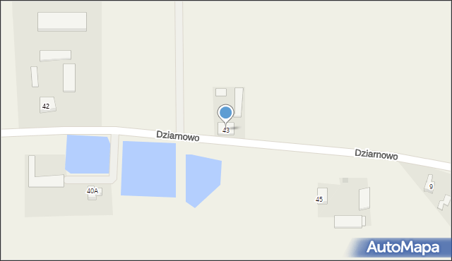 Dziarnowo, Dziarnowo, 43, mapa Dziarnowo