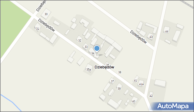 Dziebędów, Dziebędów, 35, mapa Dziebędów