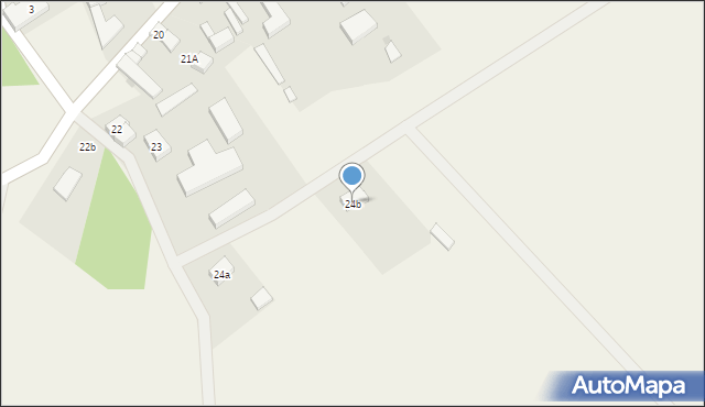 Dzięcielec, Dzięcielec, 24b, mapa Dzięcielec