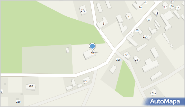 Dzięcielec, Dzięcielec, 26, mapa Dzięcielec