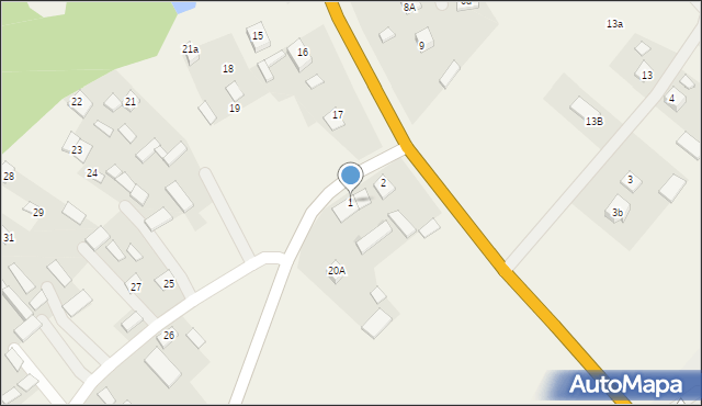 Dziecinin, Dziecinin, 1, mapa Dziecinin