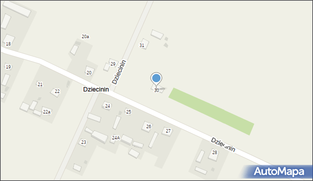 Dziecinin, Dziecinin, 30, mapa Dziecinin