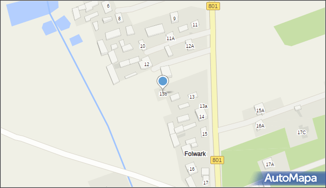 Dziecinów, Dziecinów, 13b, mapa Dziecinów