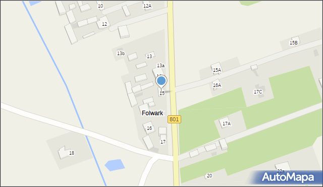 Dziecinów, Dziecinów, 15, mapa Dziecinów