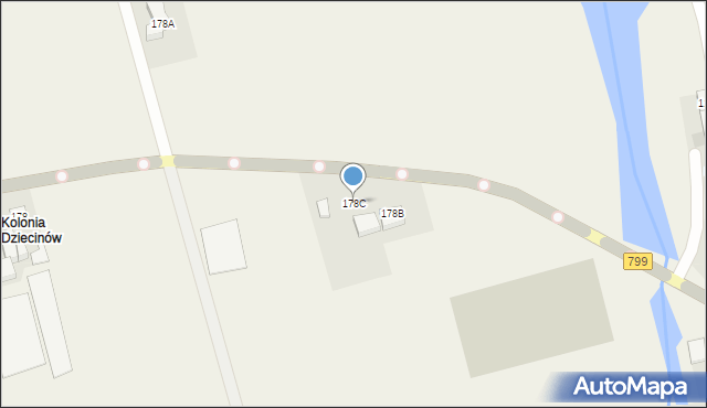 Dziecinów, Dziecinów, 178C, mapa Dziecinów