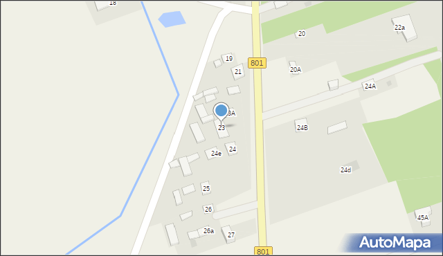 Dziecinów, Dziecinów, 23, mapa Dziecinów