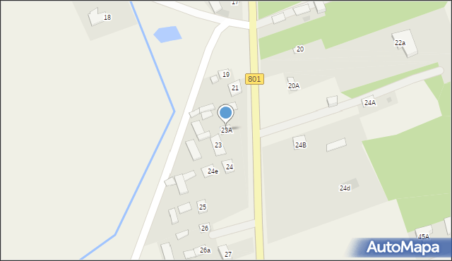 Dziecinów, Dziecinów, 23A, mapa Dziecinów