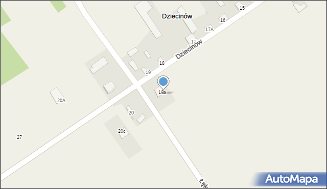 Dziecinów, Dziecinów, 27, mapa Dziecinów