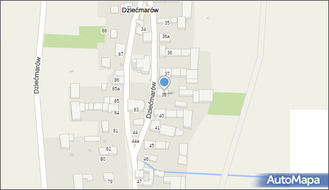 Dziećmarów, Dziećmarów, 38, mapa Dziećmarów