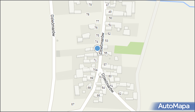 Dziećmarów, Dziećmarów, 72, mapa Dziećmarów