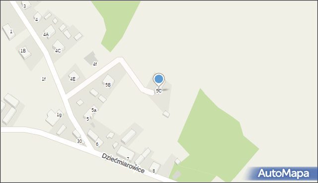 Dziećmiarowice, Dziećmiarowice, 5C, mapa Dziećmiarowice