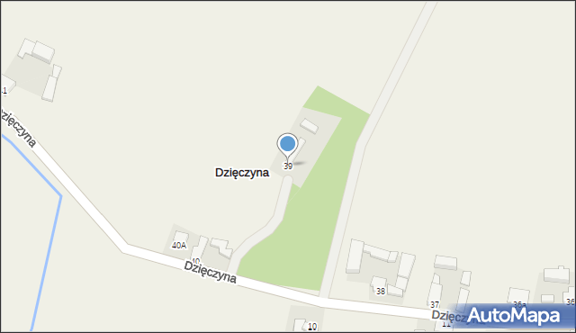 Dzięczyna, Dzięczyna, 39, mapa Dzięczyna