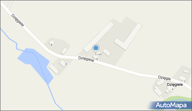 Dzięgiele, Dzięgiele, 5A, mapa Dzięgiele