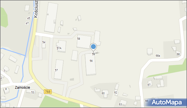 Dziekanowice, Dziekanowice, 59, mapa Dziekanowice