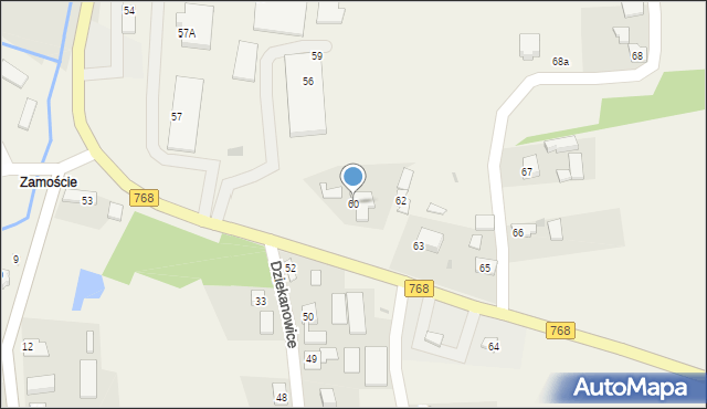 Dziekanowice, Dziekanowice, 60, mapa Dziekanowice