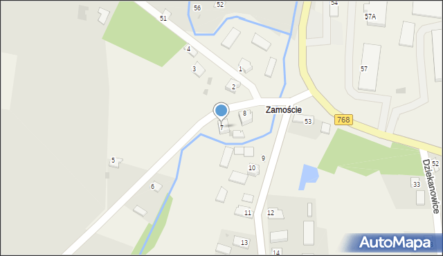 Dziekanowice, Dziekanowice, 7, mapa Dziekanowice