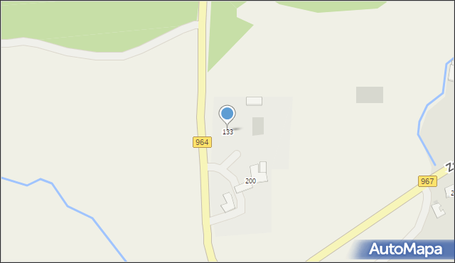 Dziekanowice, Dziekanowice, 133, mapa Dziekanowice