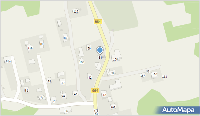 Dziekanowice, Dziekanowice, 38, mapa Dziekanowice