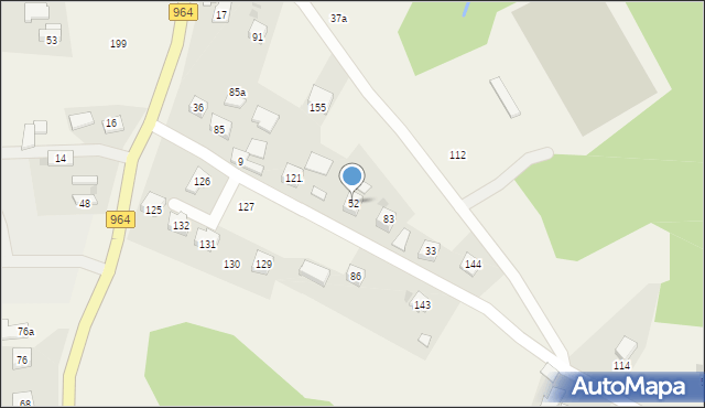 Dziekanowice, Dziekanowice, 52, mapa Dziekanowice