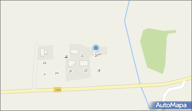 Dziekanowice, Dziekanowice, 1A, mapa Dziekanowice