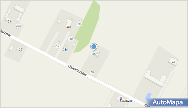 Dziektarzew, Dziektarzew, 30C, mapa Dziektarzew