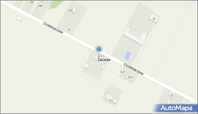 Dziektarzew, Dziektarzew, 31, mapa Dziektarzew