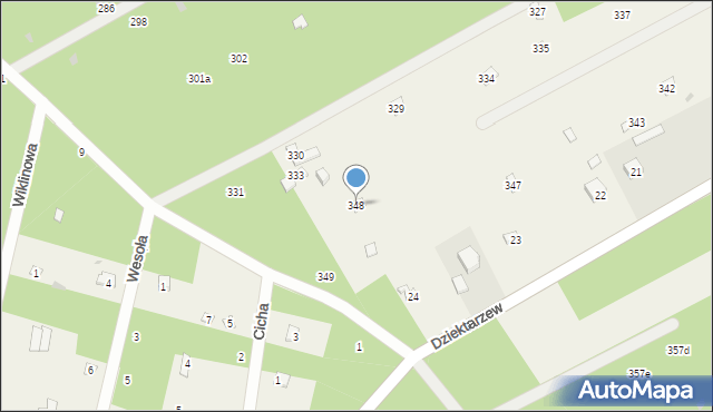 Dziektarzew, Dziektarzew, 348, mapa Dziektarzew