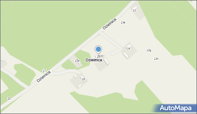 Dzielnica, Dzielnica, 15, mapa Dzielnica