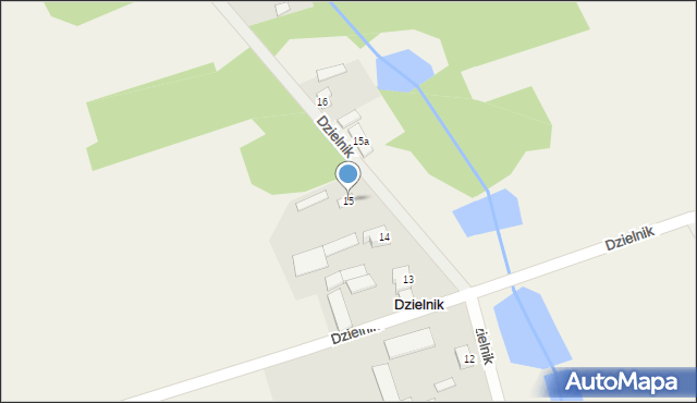 Dzielnik, Dzielnik, 15, mapa Dzielnik