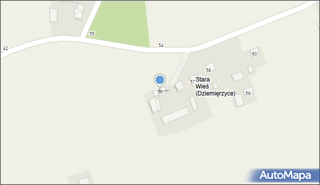 Dziemięrzyce, Dziemięrzyce, 56, mapa Dziemięrzyce