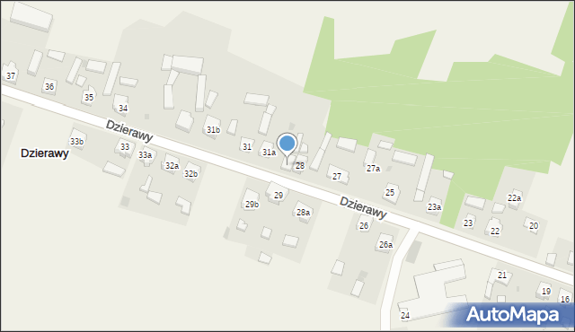 Dzierawy, Dzierawy, 30, mapa Dzierawy