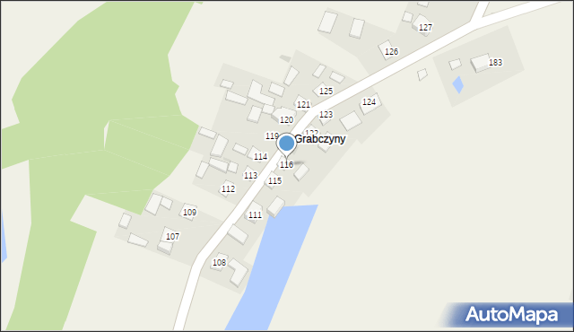 Dzierdziówka, Dzierdziówka, 116, mapa Dzierdziówka