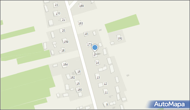 Dzierdziówka, Dzierdziówka, 17, mapa Dzierdziówka