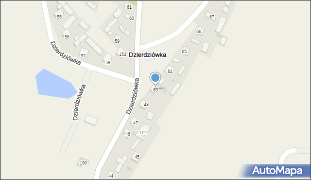 Dzierdziówka, Dzierdziówka, 63, mapa Dzierdziówka